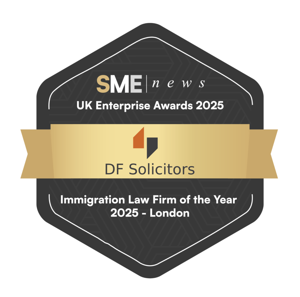 df solicitors best immigration law firm 2025 named best immigration law firm in london and celebrated for client service excellence